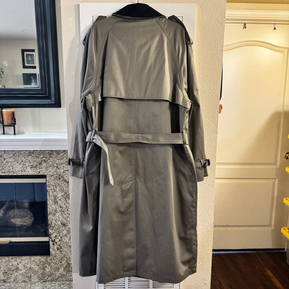 Lauren Ralph Lauren Edmond Men’s Trench Coat Sz 44L Taupe Preppy Classic - Picture 4 of 15